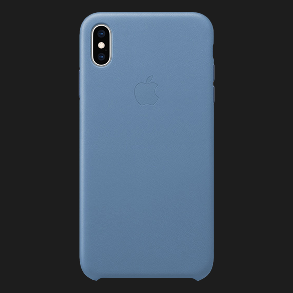 Оригінальний чохол Apple Leather Case для iPhone Xs Max (Cornflower)